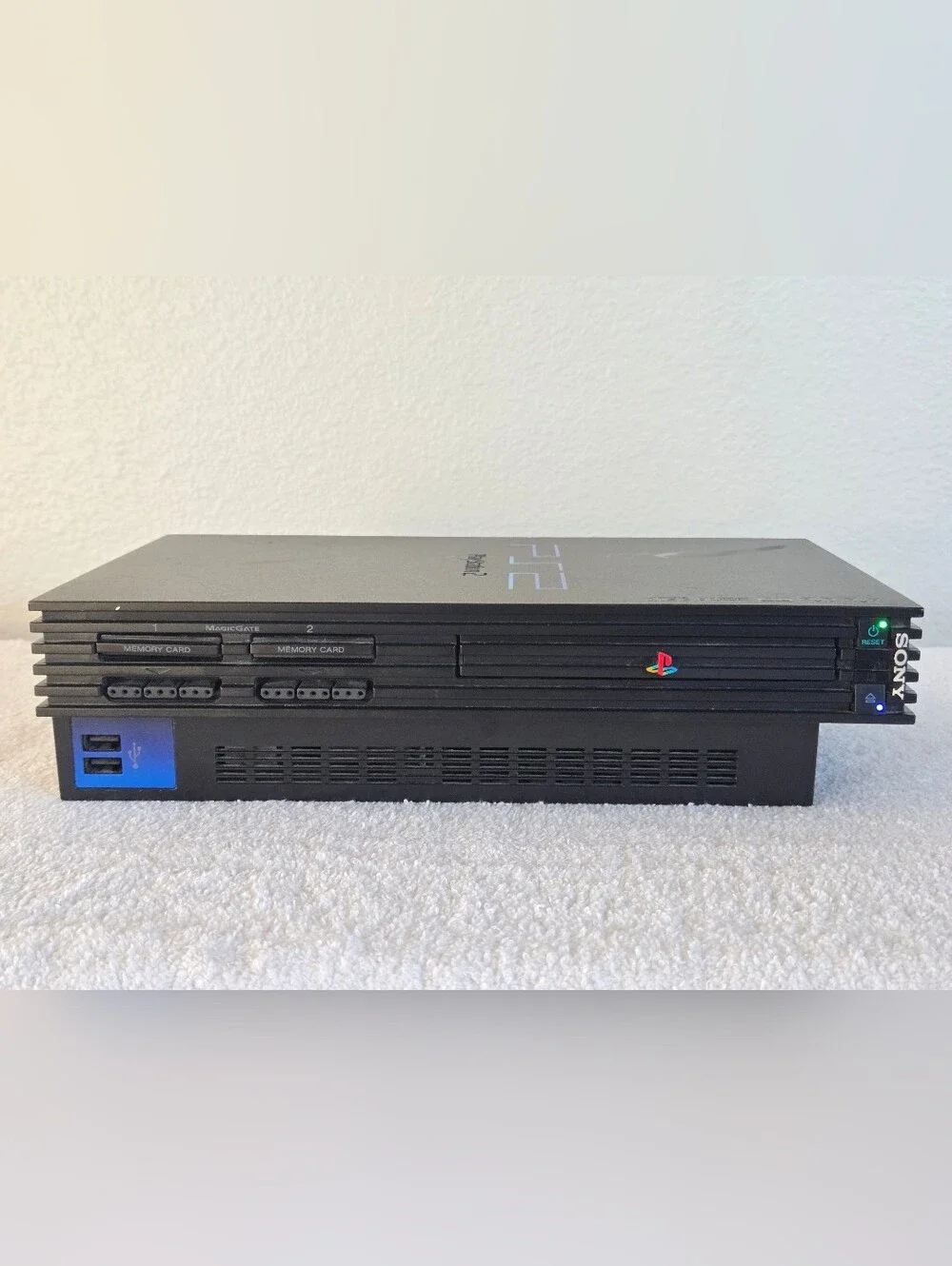 Sony PlayStation 2 Console SCPH-50001 W/1 Controller, Memory Card, Cords TESTED
